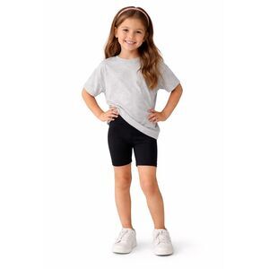 Pink Angel Girls 4 Black Cotton Spandex Stretch Biker Shorts